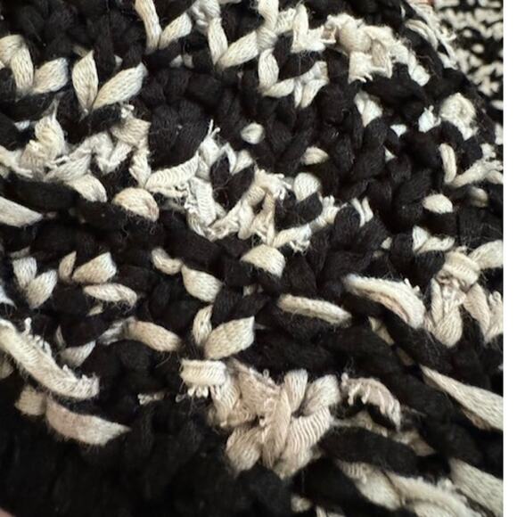 Rag & Bone Black & White Viola Textured Woven Stretchy Pullover Sweater S - Picture 5 of 5